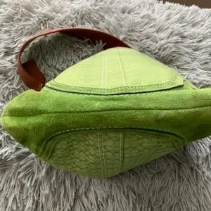 Coach | Bags | Vintage Coach Signature Suede Green Hobo